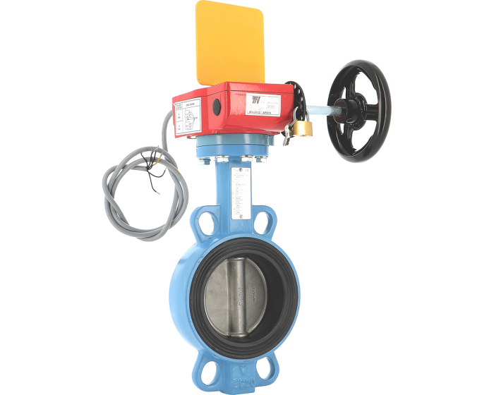 Ductile iron butterfly valve 1142 with limit switches - Fire network DN50